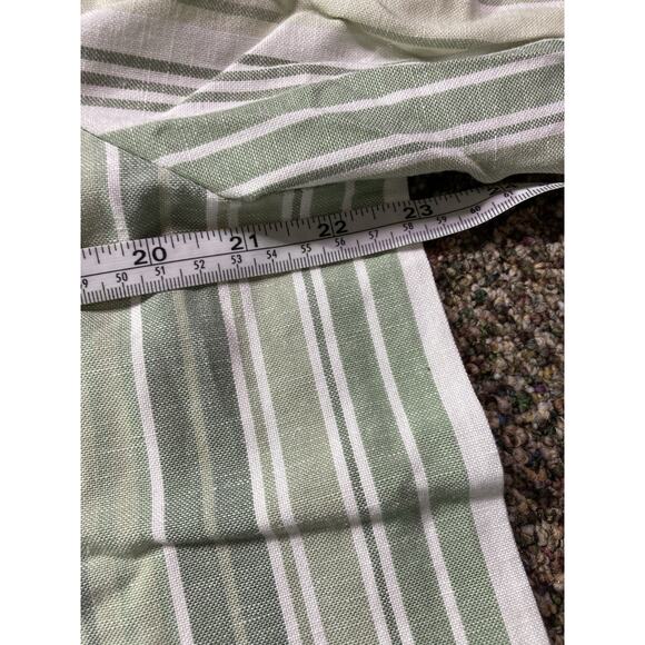 Blair Button Up Collared Shirt Green/White Striped, Womens Large, NWOT - Picture 4 of 6